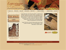 Tablet Screenshot of legacyflooringproducts.com